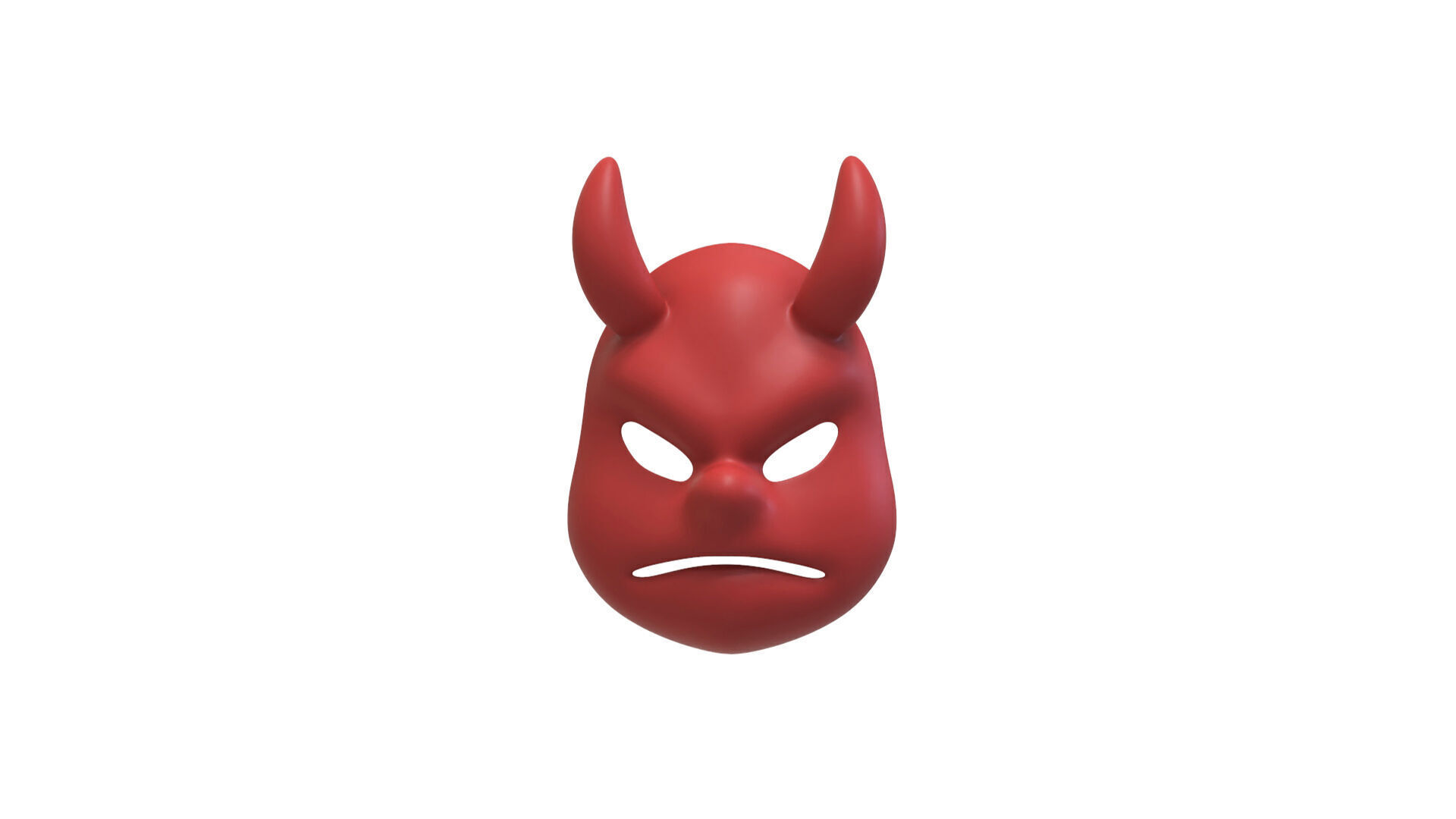 Prop133 Devil Mask Low-poly 3D model_1