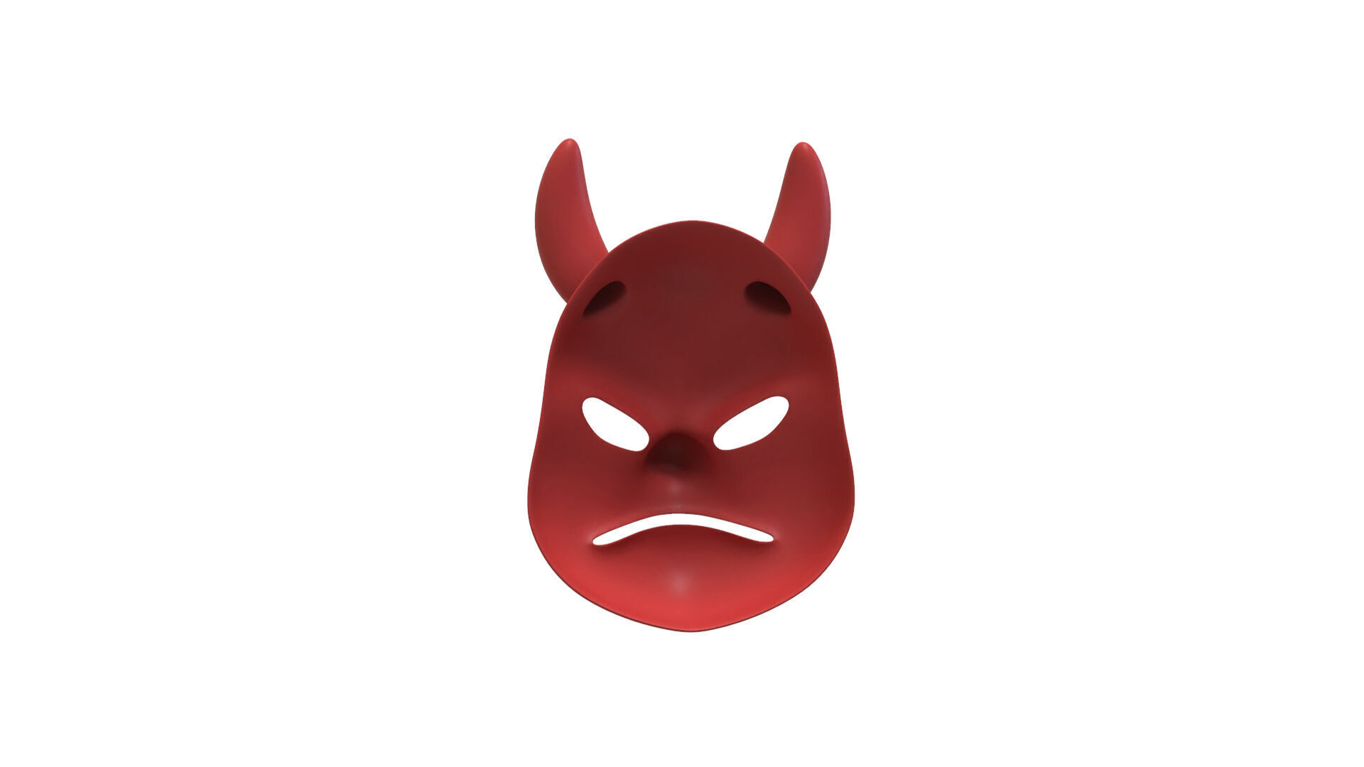 Prop133 Devil Mask Low-poly 3D model_9