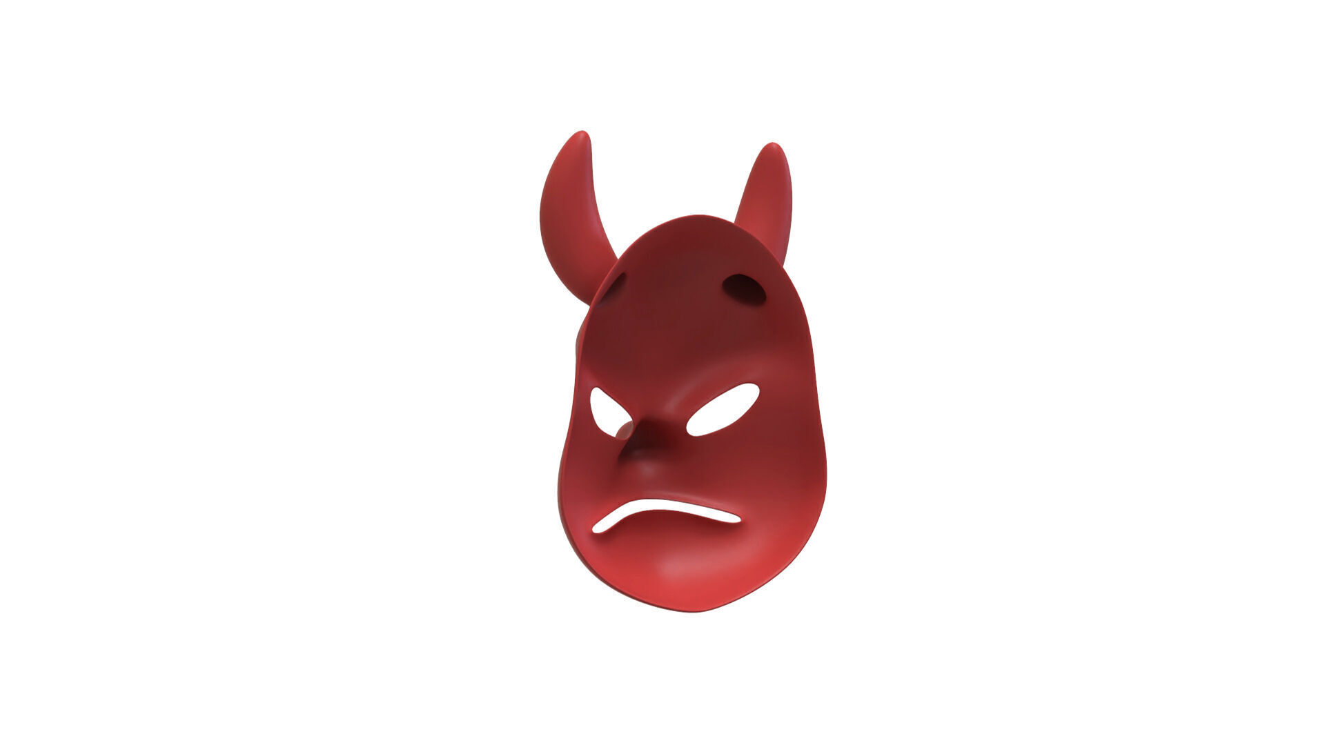Prop133 Devil Mask Low-poly 3D model_7