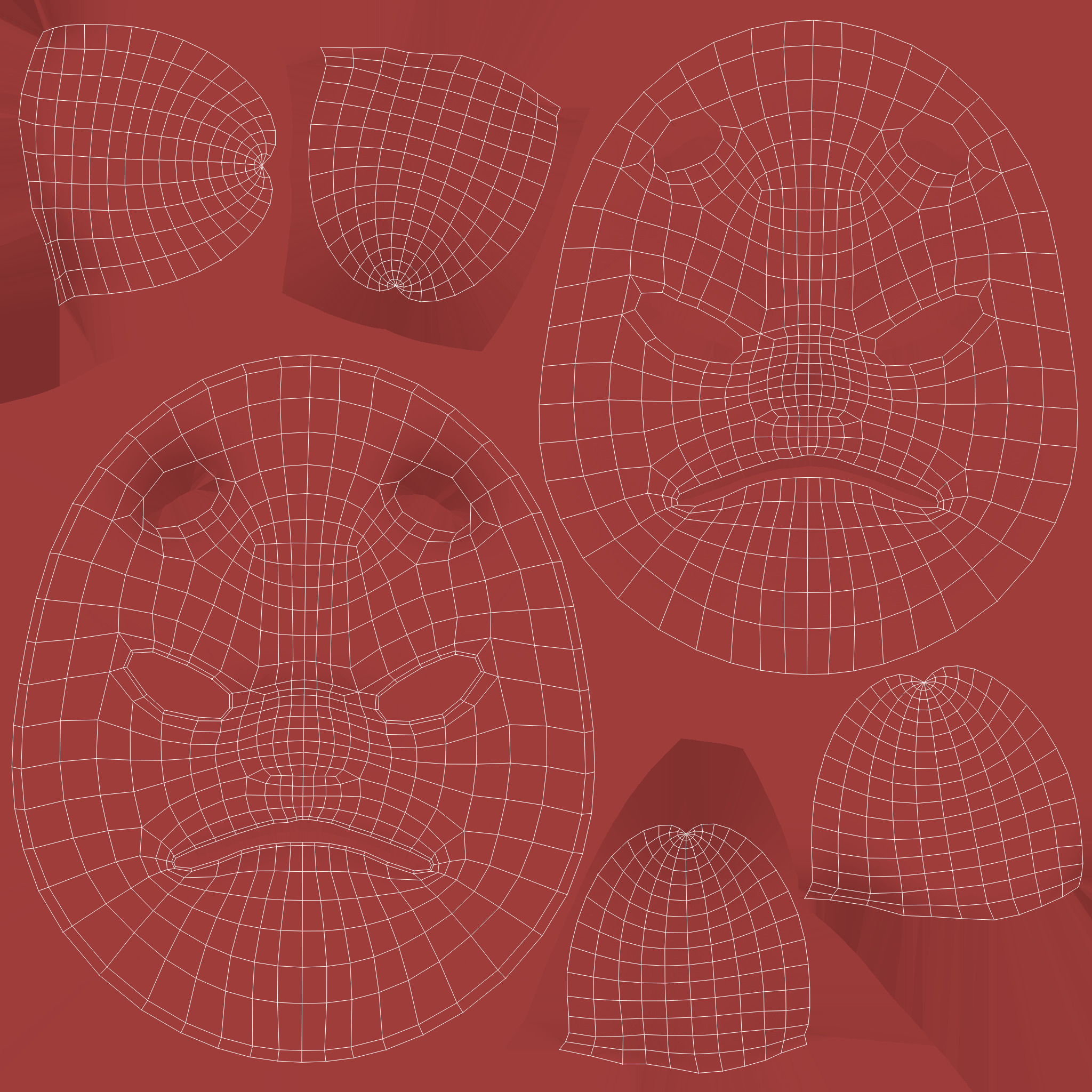 Prop133 Devil Mask Low-poly 3D model_17