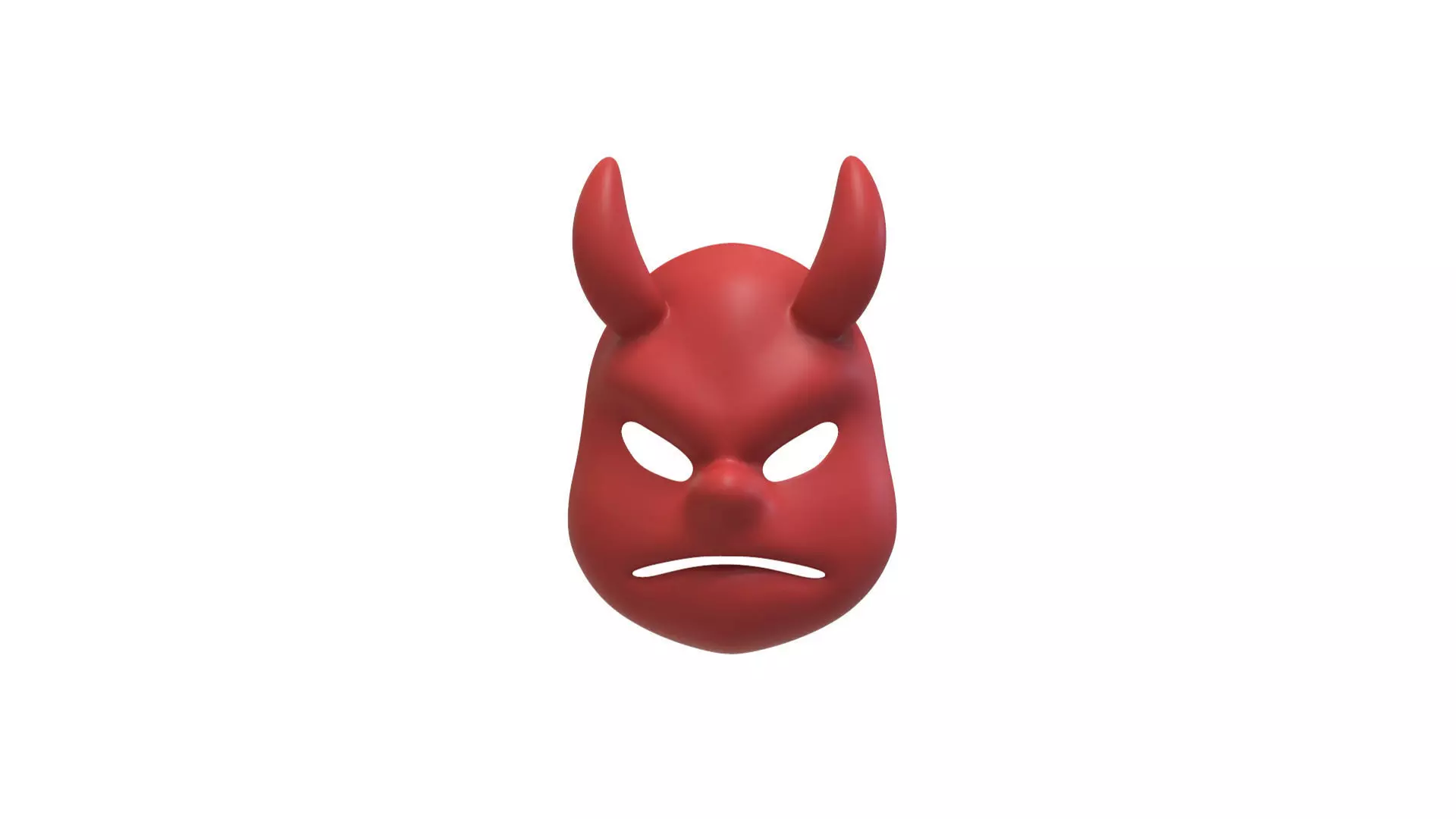 Prop133 Devil Mask Low-poly 3D model_0