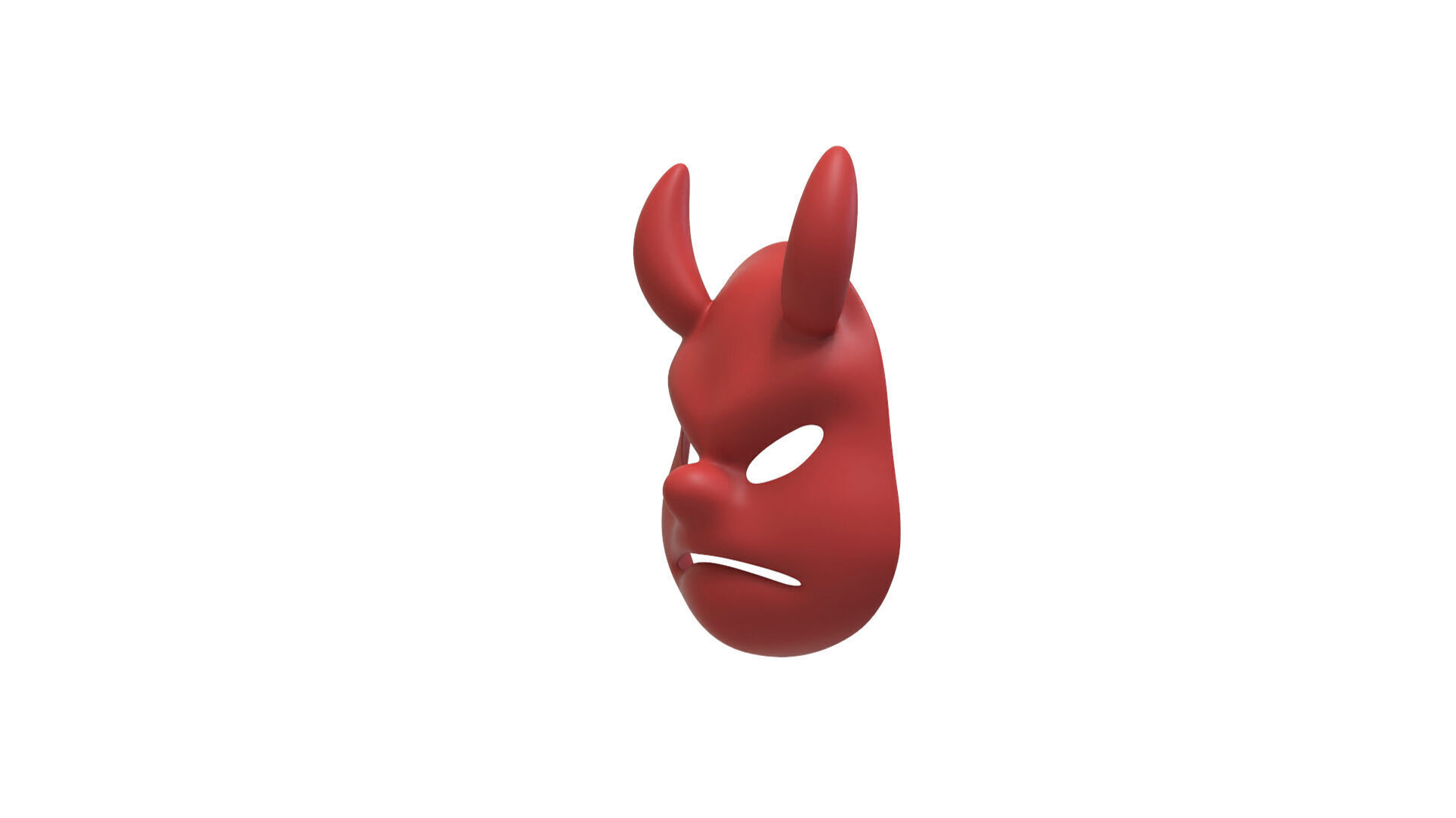 Prop133 Devil Mask Low-poly 3D model_3