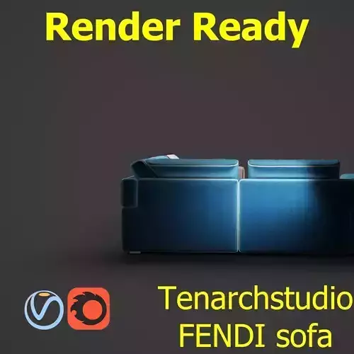 Tenarchstudio FENDI Sofa Render Ready 