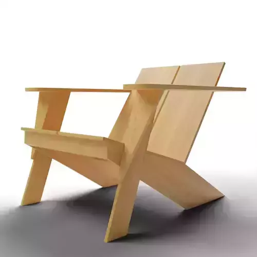 Paso Natural Teak Wood Outdoor Adirondack Chair