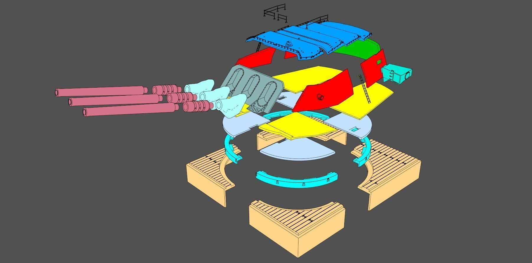 Yamato Type94 main turret - Commercial license - 1-72 scale 3D print model_14