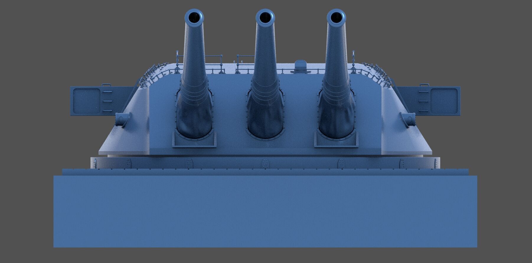 Yamato Type94 main turret - Commercial license - 1-72 scale 3D print model_9