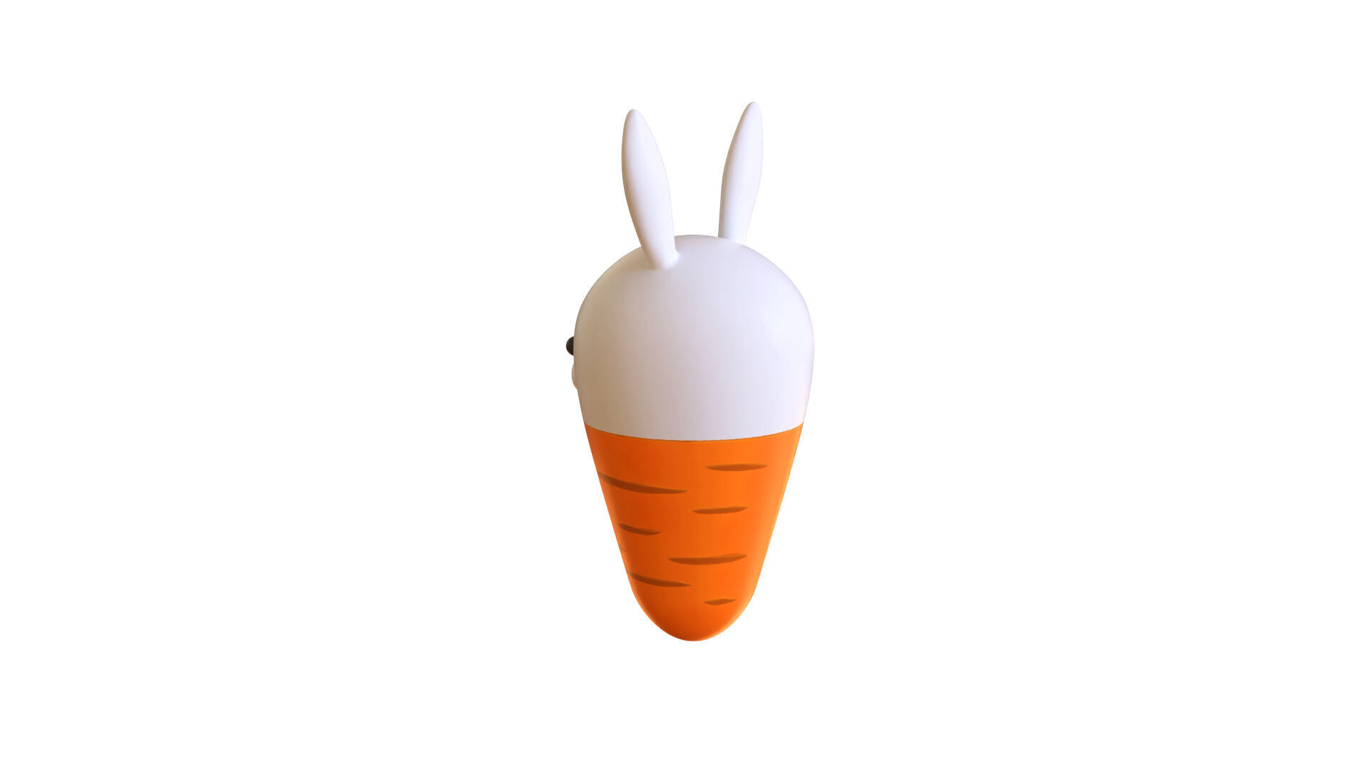 Easter Rabbit Carrot Low-poly 3D model_9