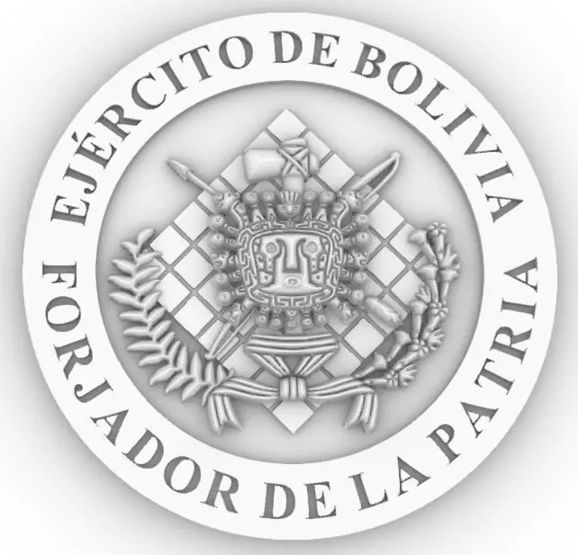 Escudo Ejercito de Bolivia Coat of Arms 3D print model