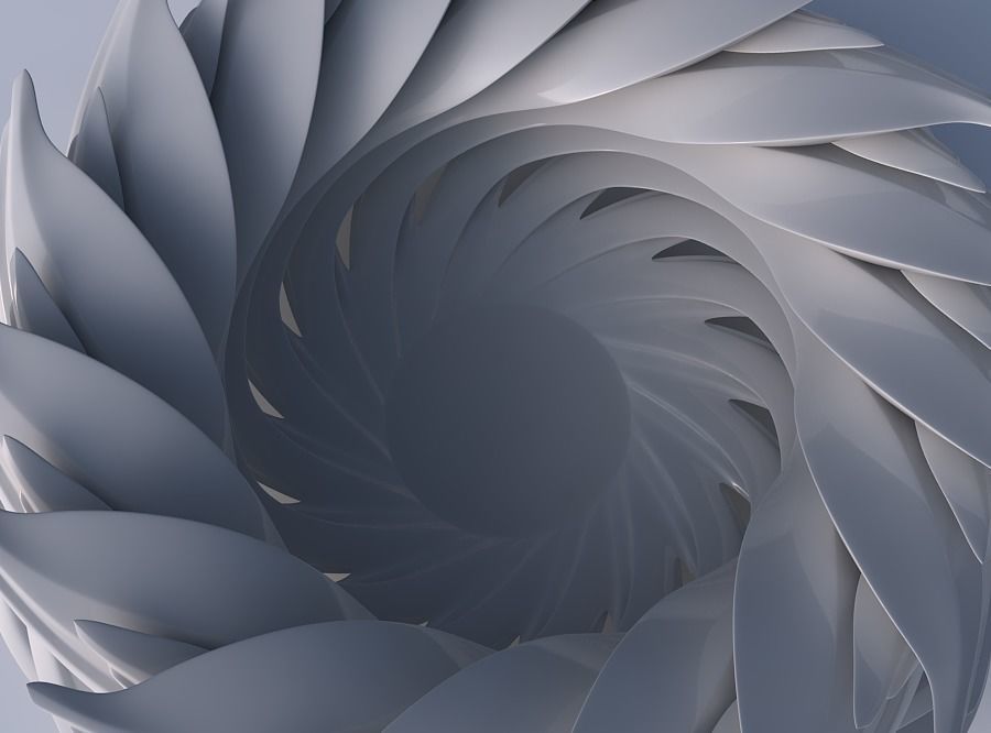 Bowl two layered flower with beveled edges wide middle 3D print model_2