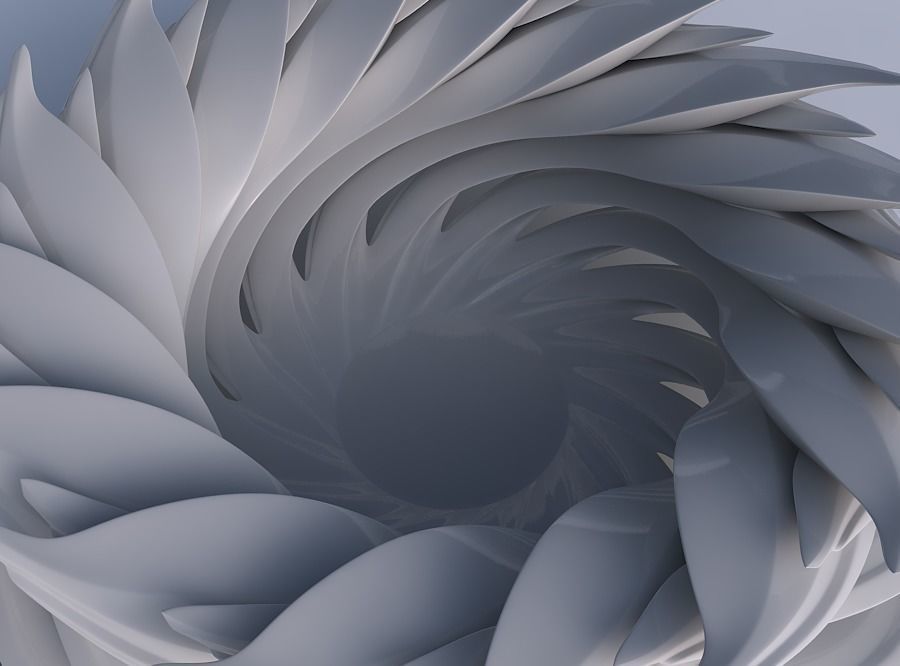 Bowl two layered flower with beveled edges wide middle 3D print model_1