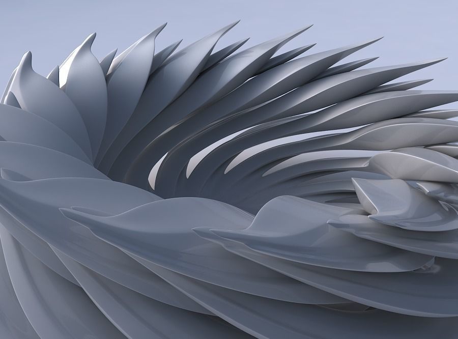 Bowl two layered flower with beveled edges wide middle 3D print model_3