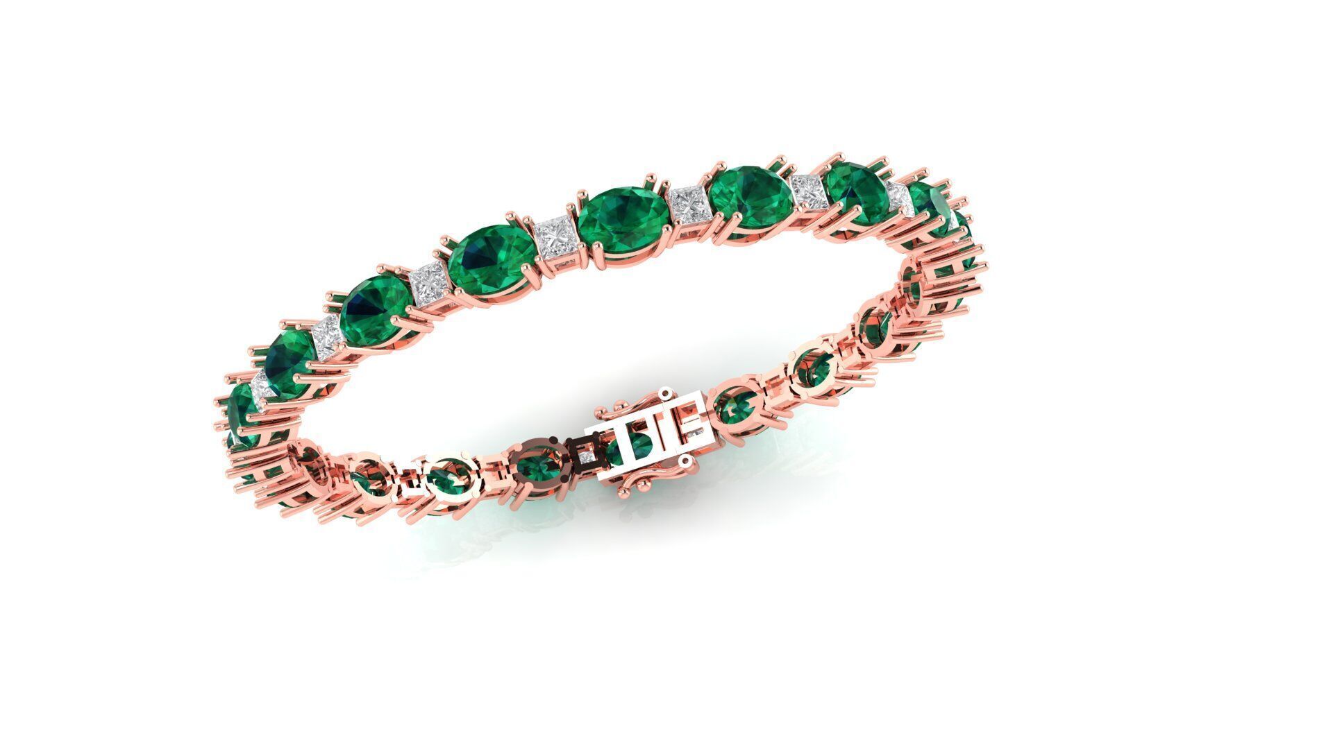 Tennis Bracelet 3D print model_5