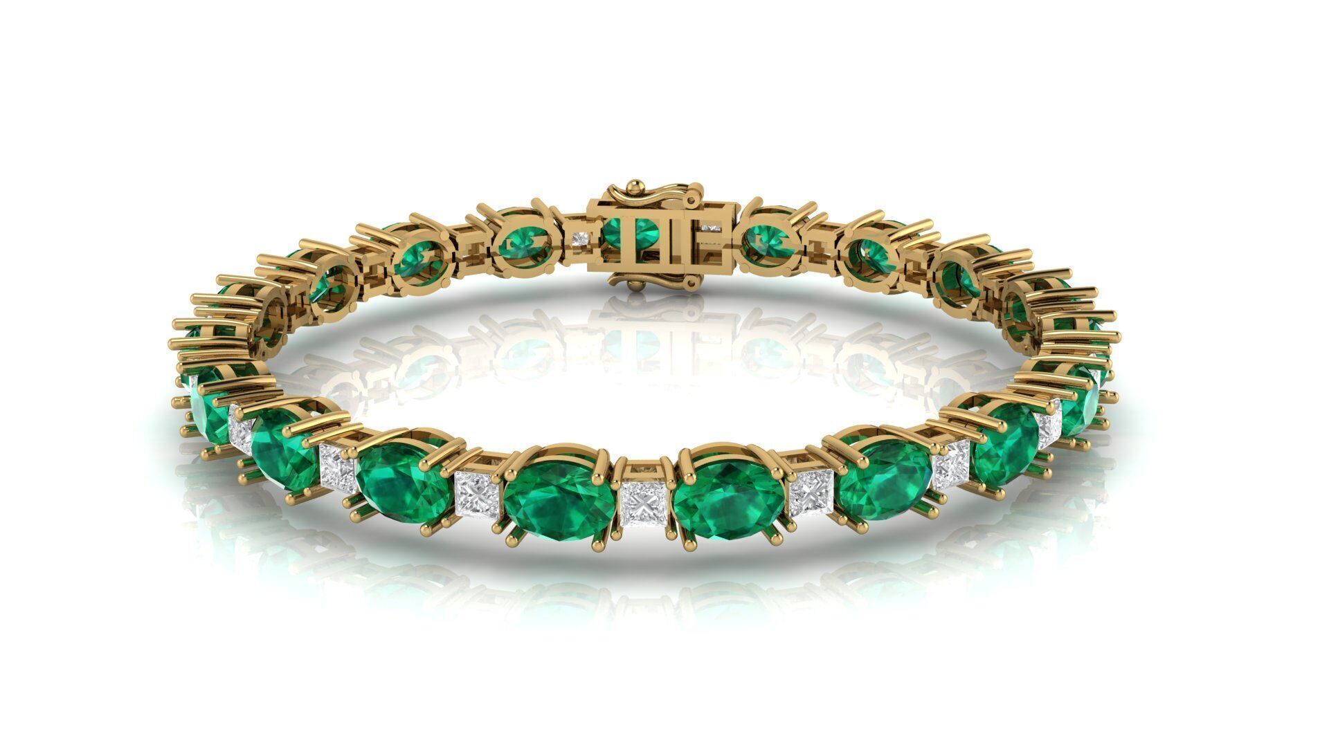 Tennis Bracelet 3D print model_1