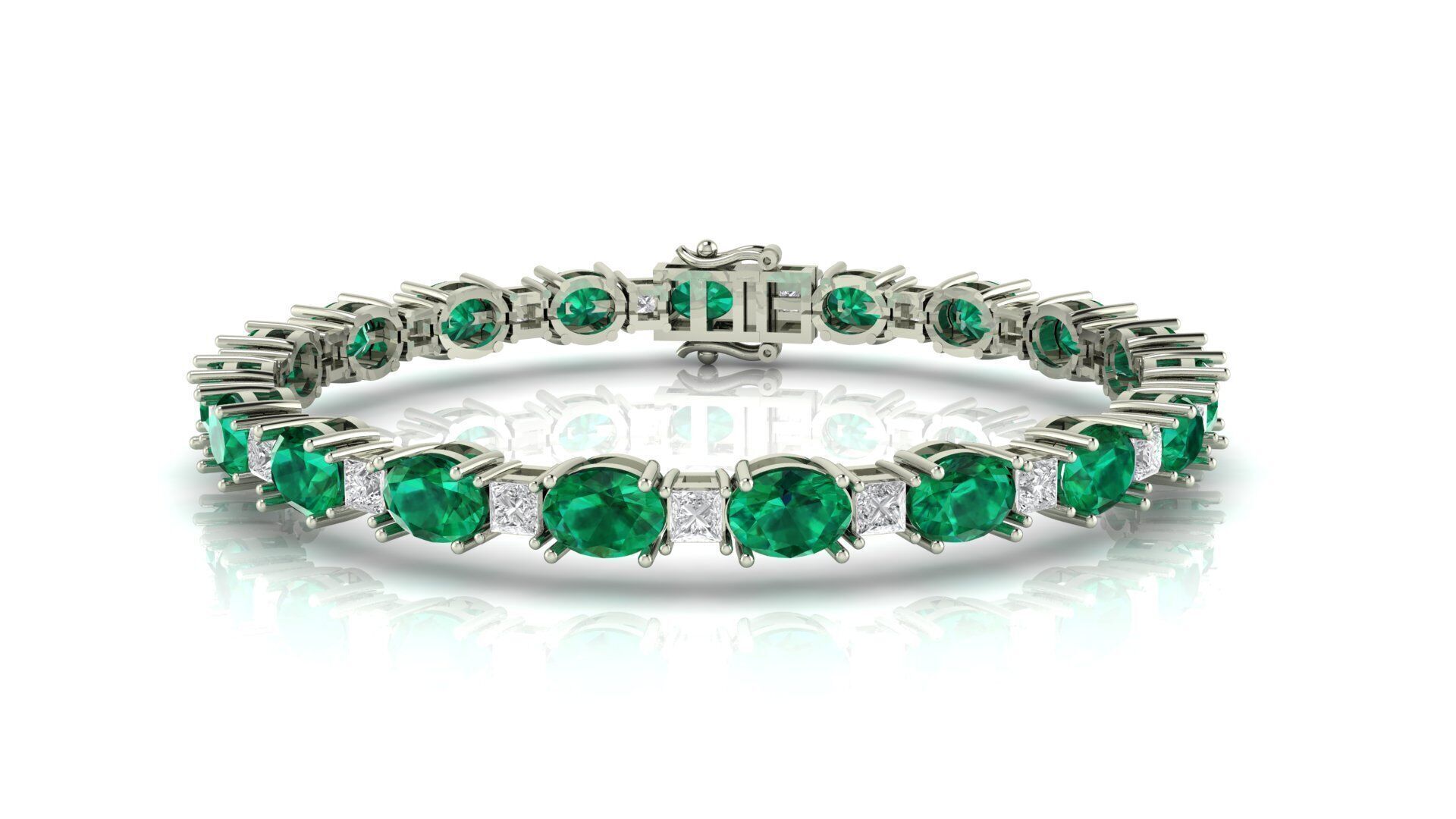 Tennis Bracelet 3D print model_3