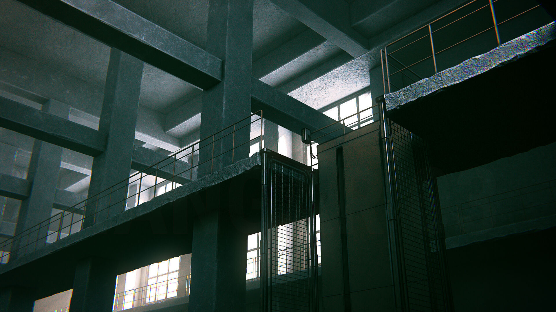 Hangar 03 PBR Low-poly 3D model_5