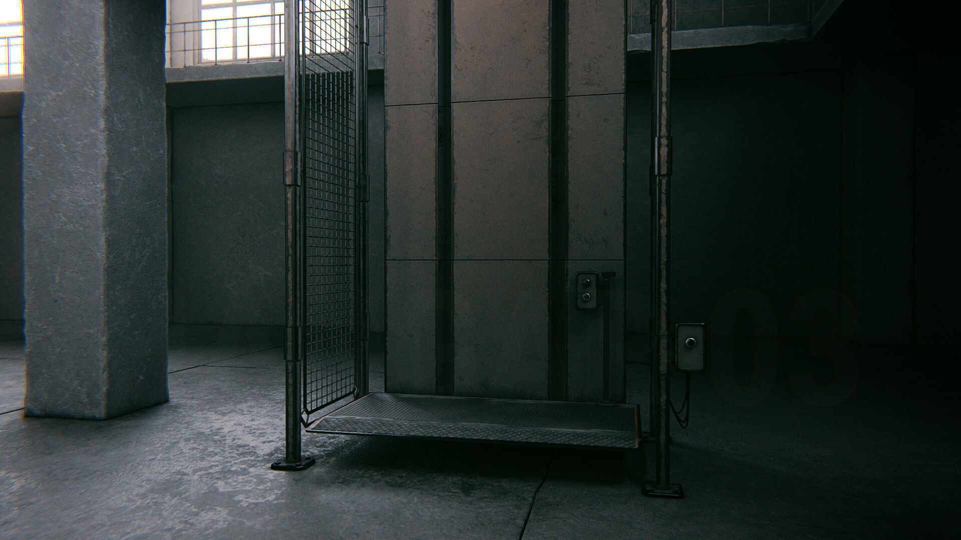 Hangar 03 PBR Low-poly 3D model_12