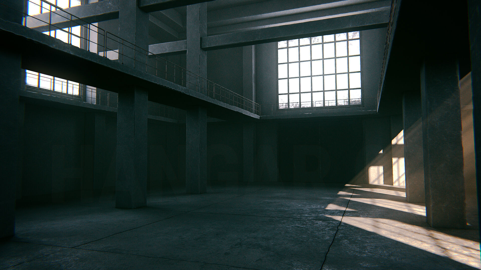 Hangar 03 PBR Low-poly 3D model_10