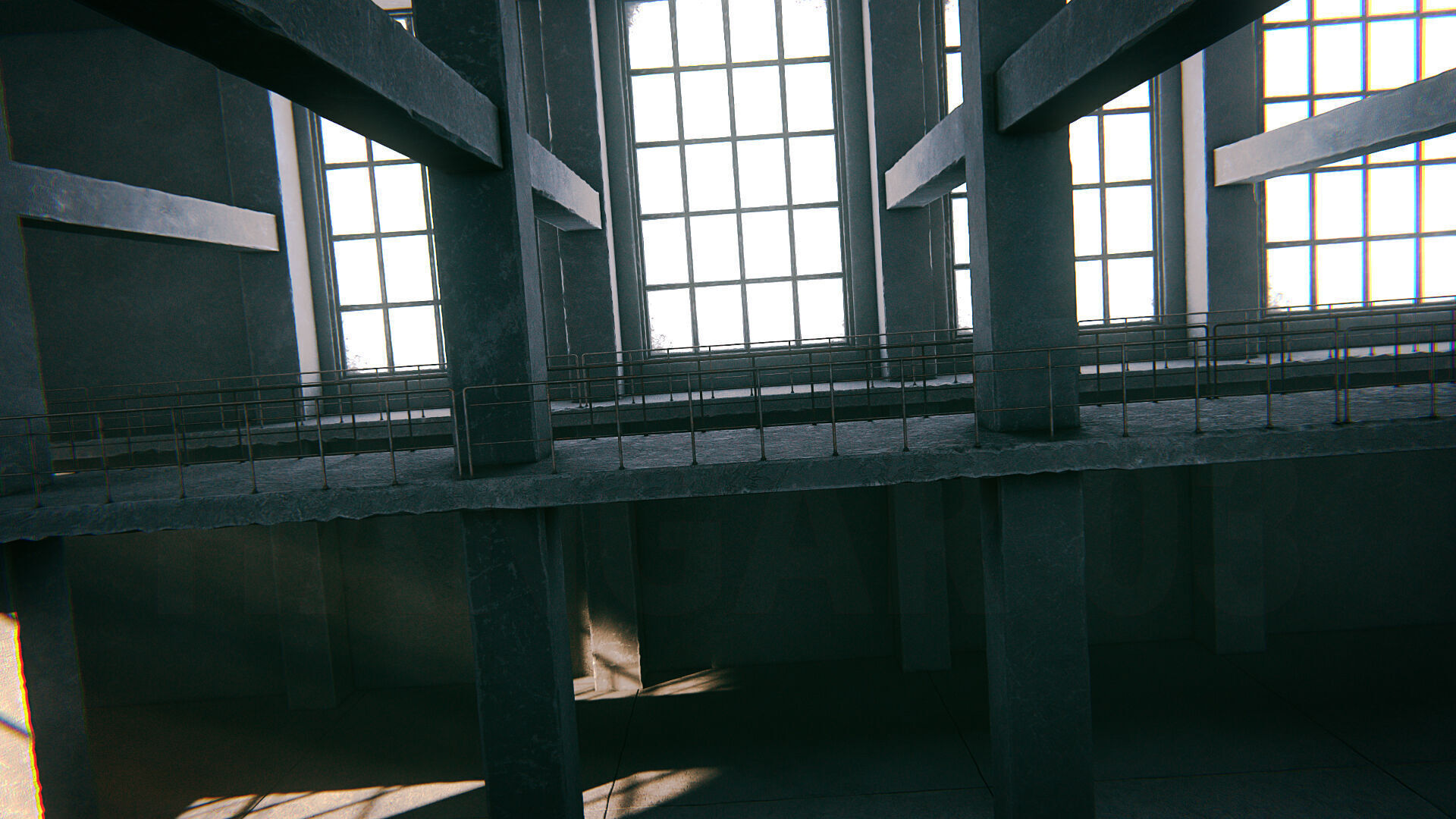 Hangar 03 PBR Low-poly 3D model_9