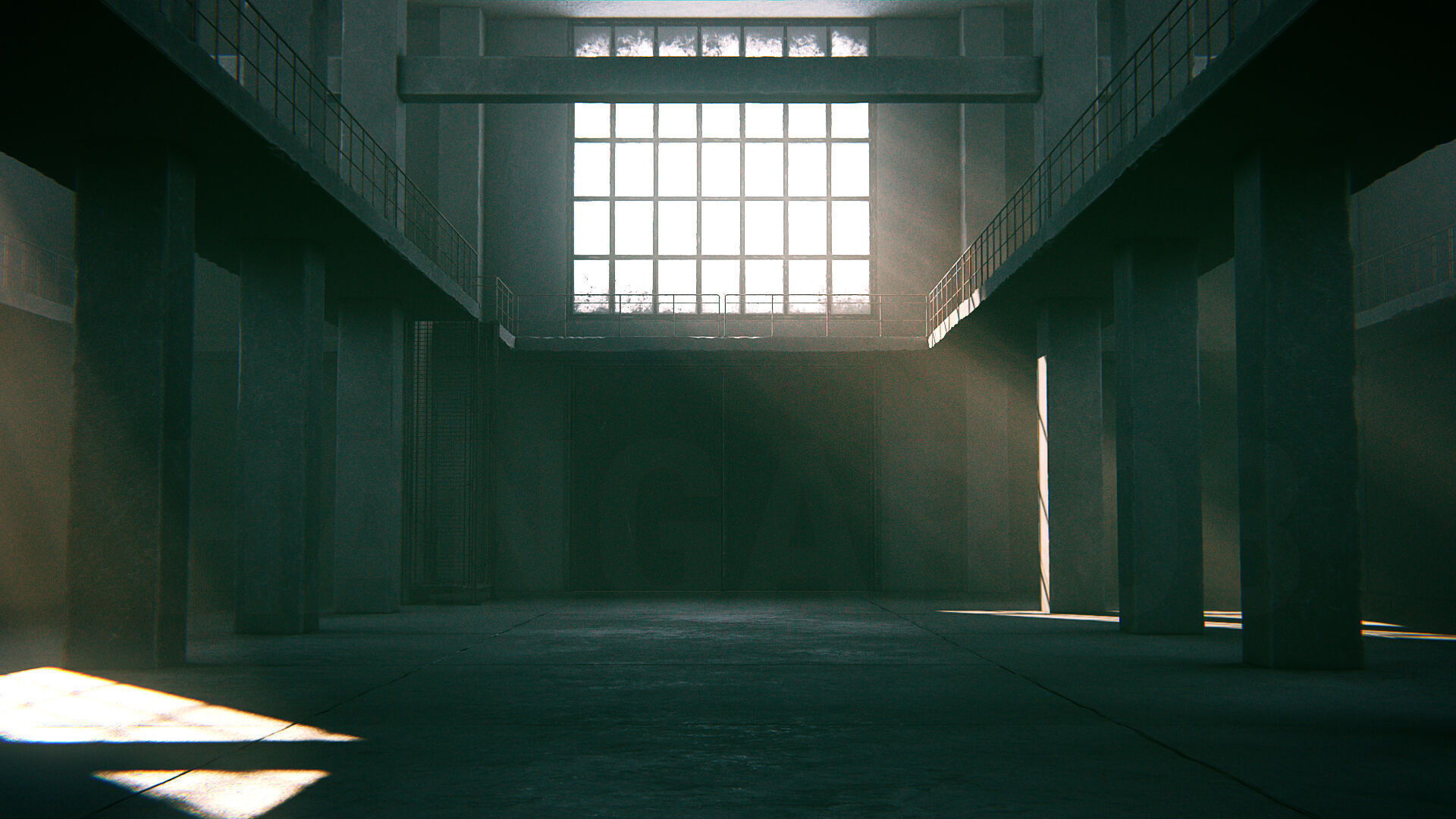 Hangar 03 PBR Low-poly 3D model_1