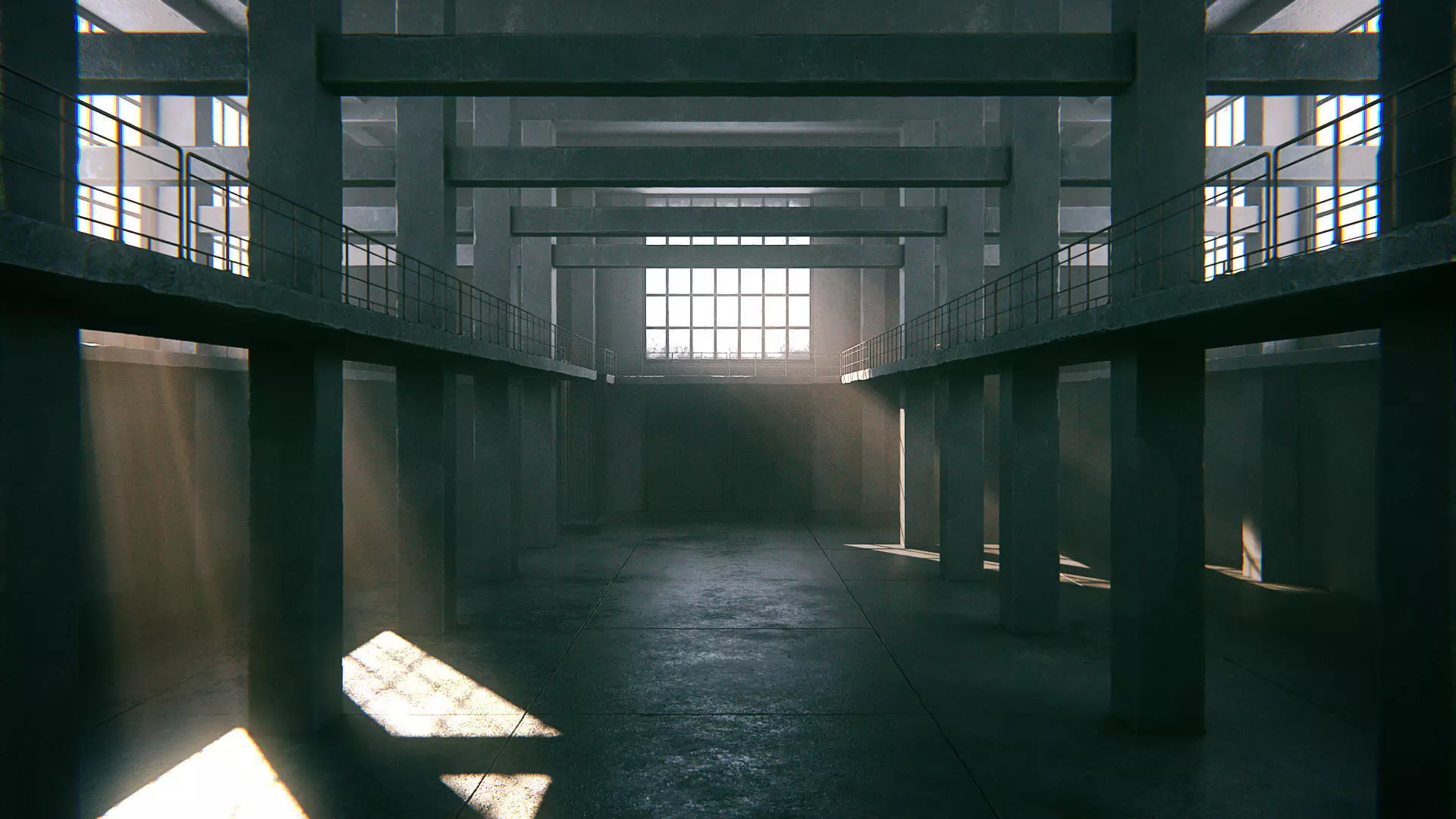 Hangar 03 PBR Low-poly 3D model_0