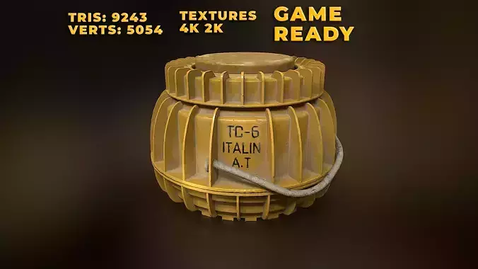 Italian anti-tank blast mine TC 6