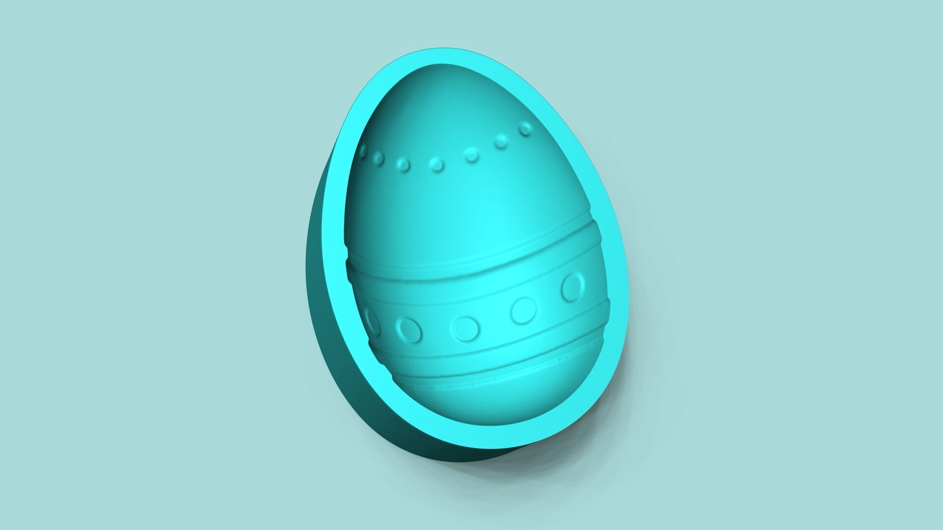 10 Easter Eggs Molds - Silicon Maker - Template 3D print model_6