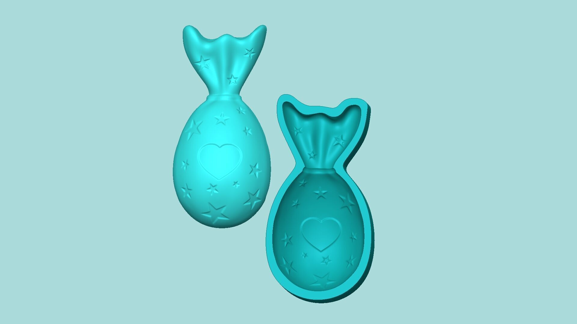 10 Easter Eggs Molds - Silicon Maker - Template 3D print model_11