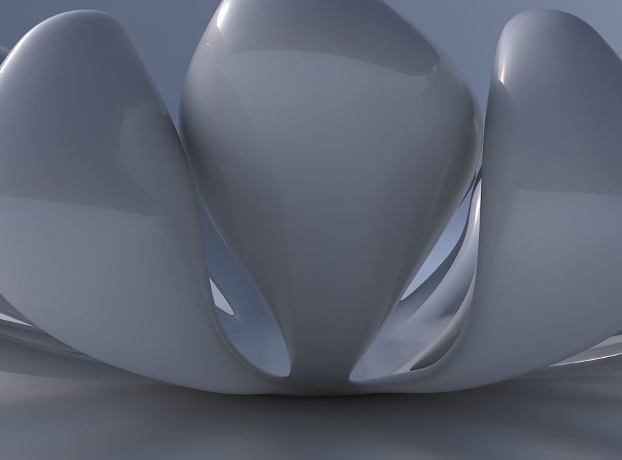 Bowl two layered flower squeezed 3D print model_4