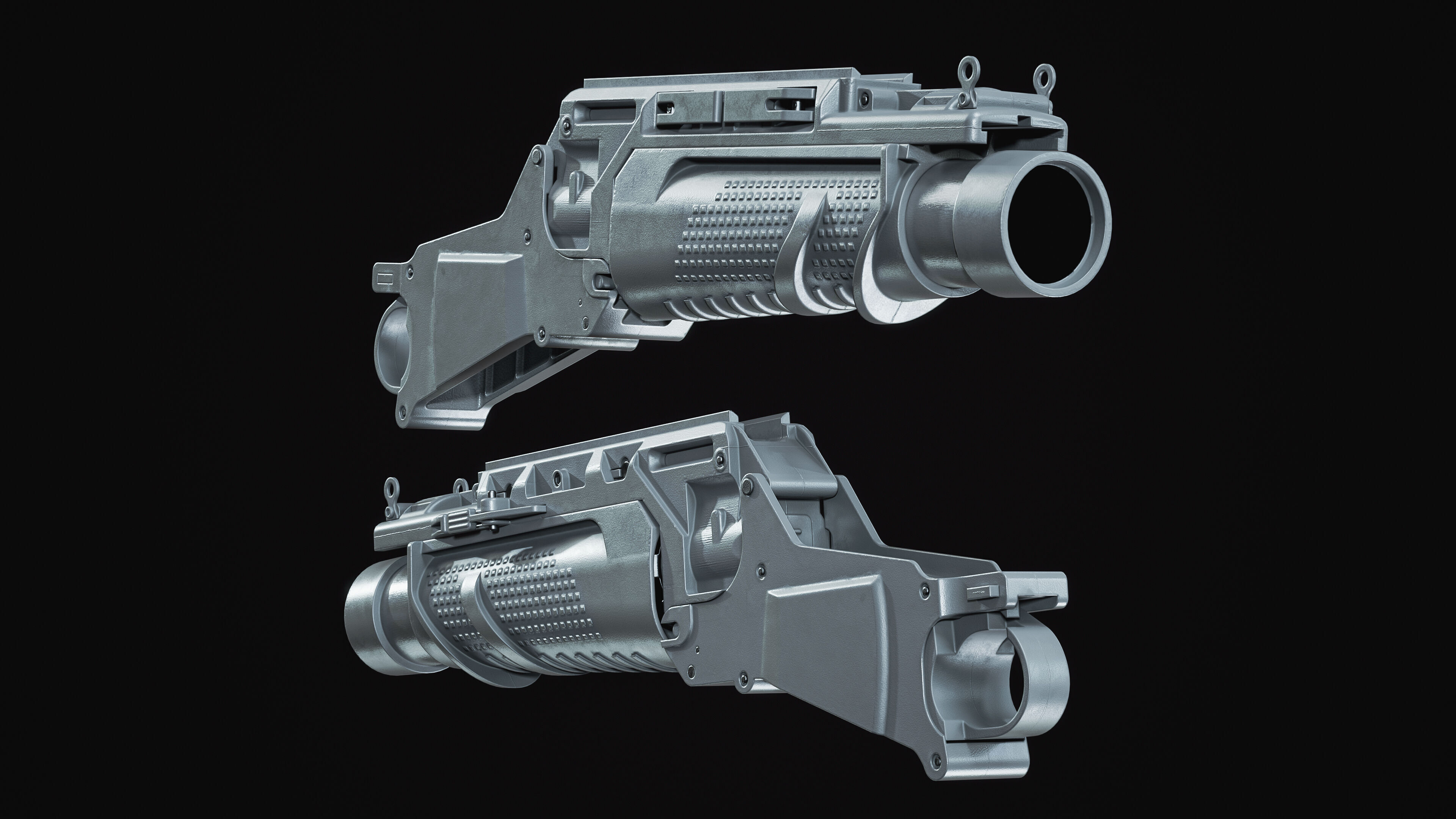 grenade launcher FN 40 GL Low-poly 3D model_17