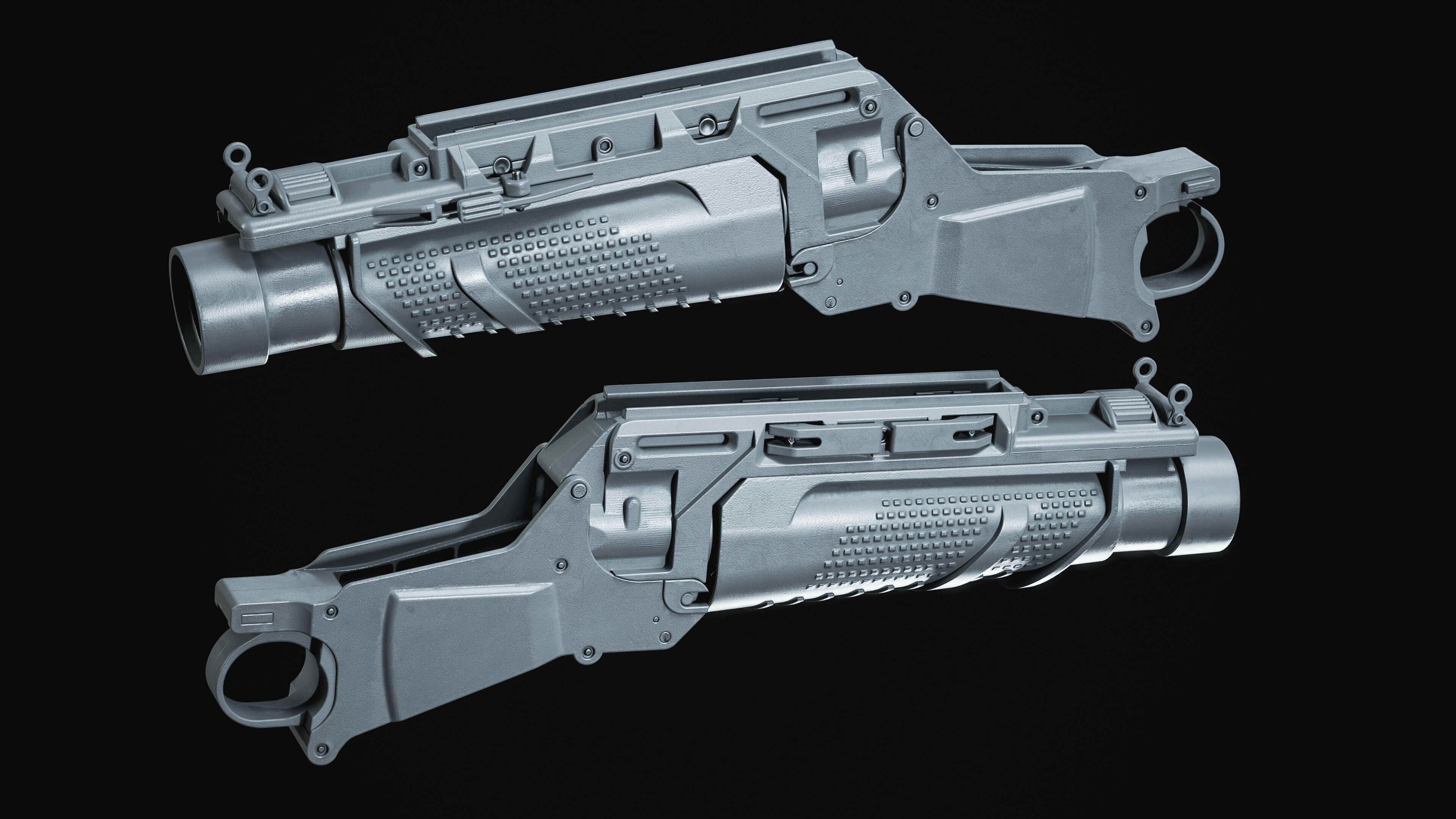 grenade launcher FN 40 GL Low-poly 3D model_18