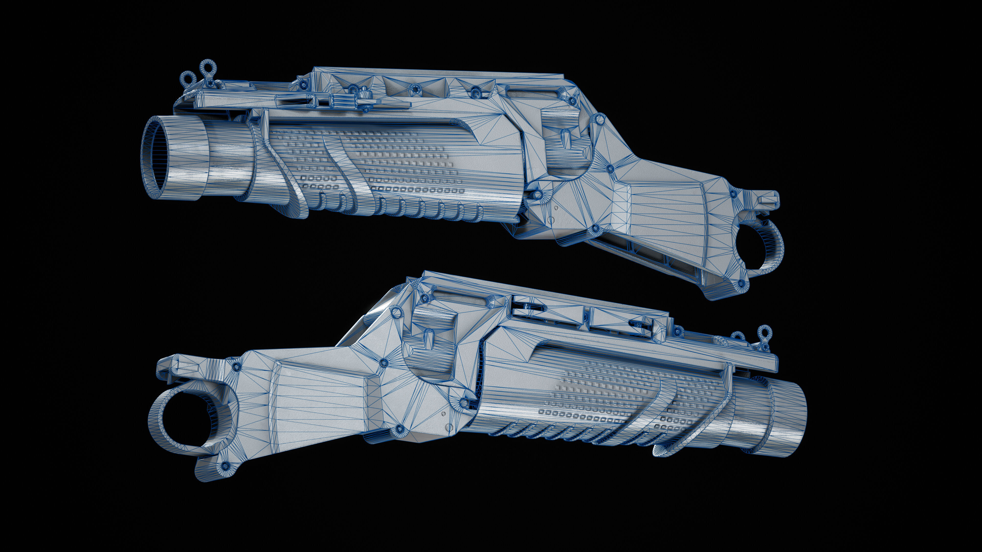 grenade launcher FN 40 GL Low-poly 3D model_15