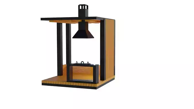 pavilion big black and orange good 