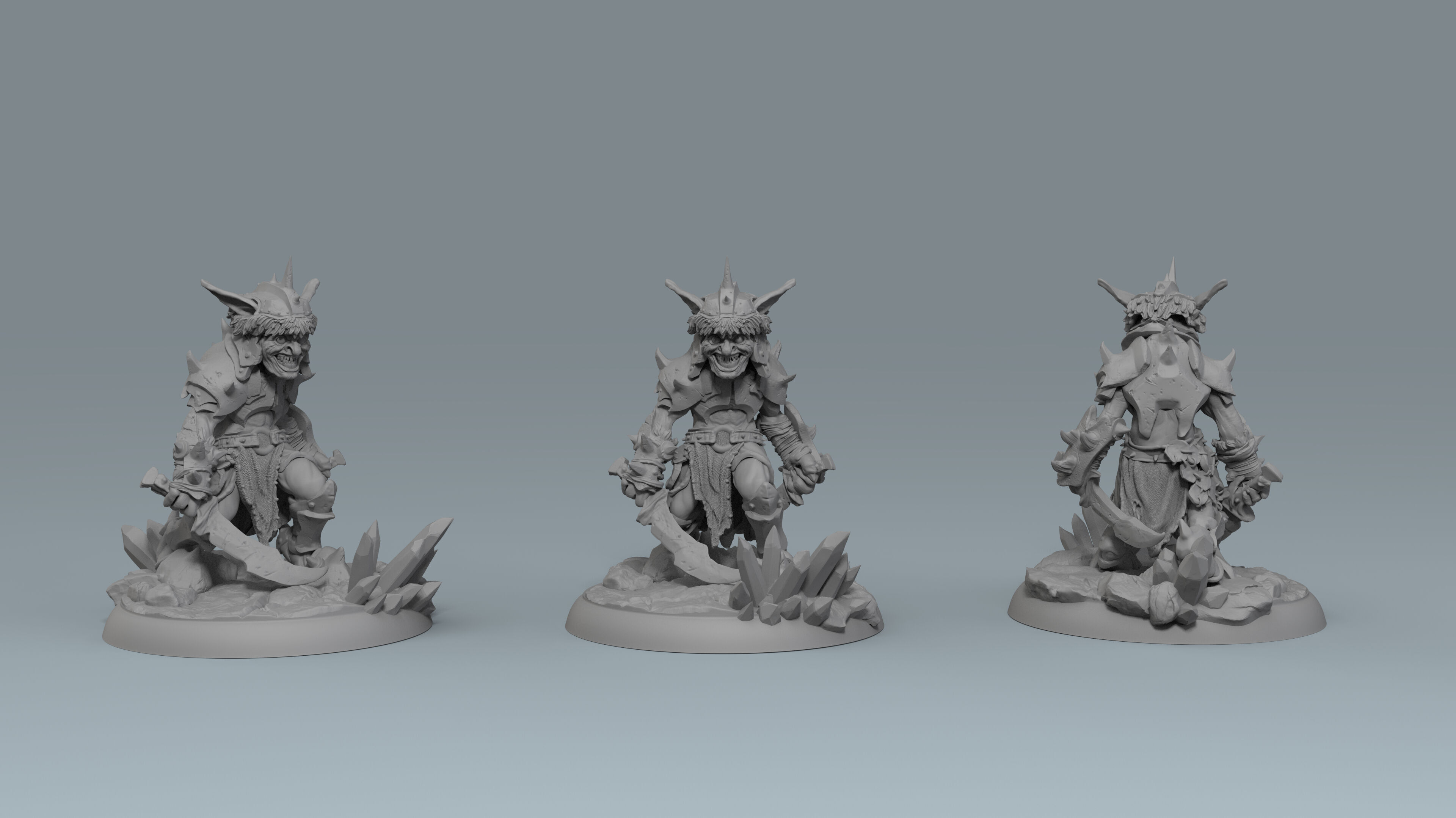 Mine War part 1 - Goblin Attack Characters 3D print model_21