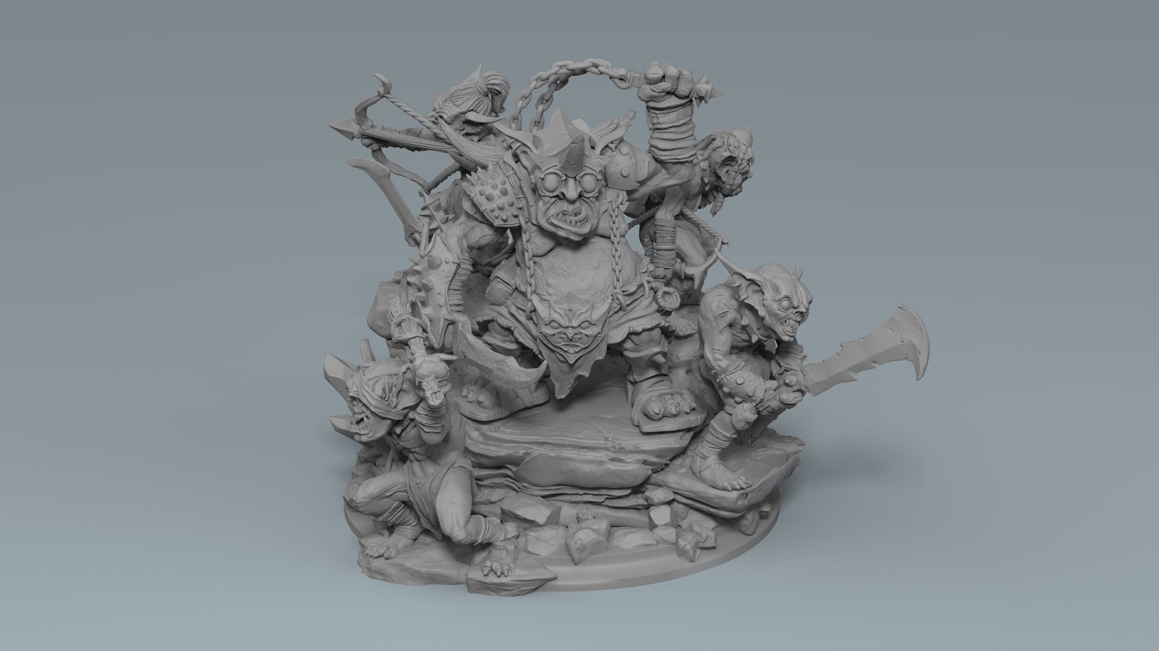 Mine War part 1 - Goblin Attack Characters 3D print model_24