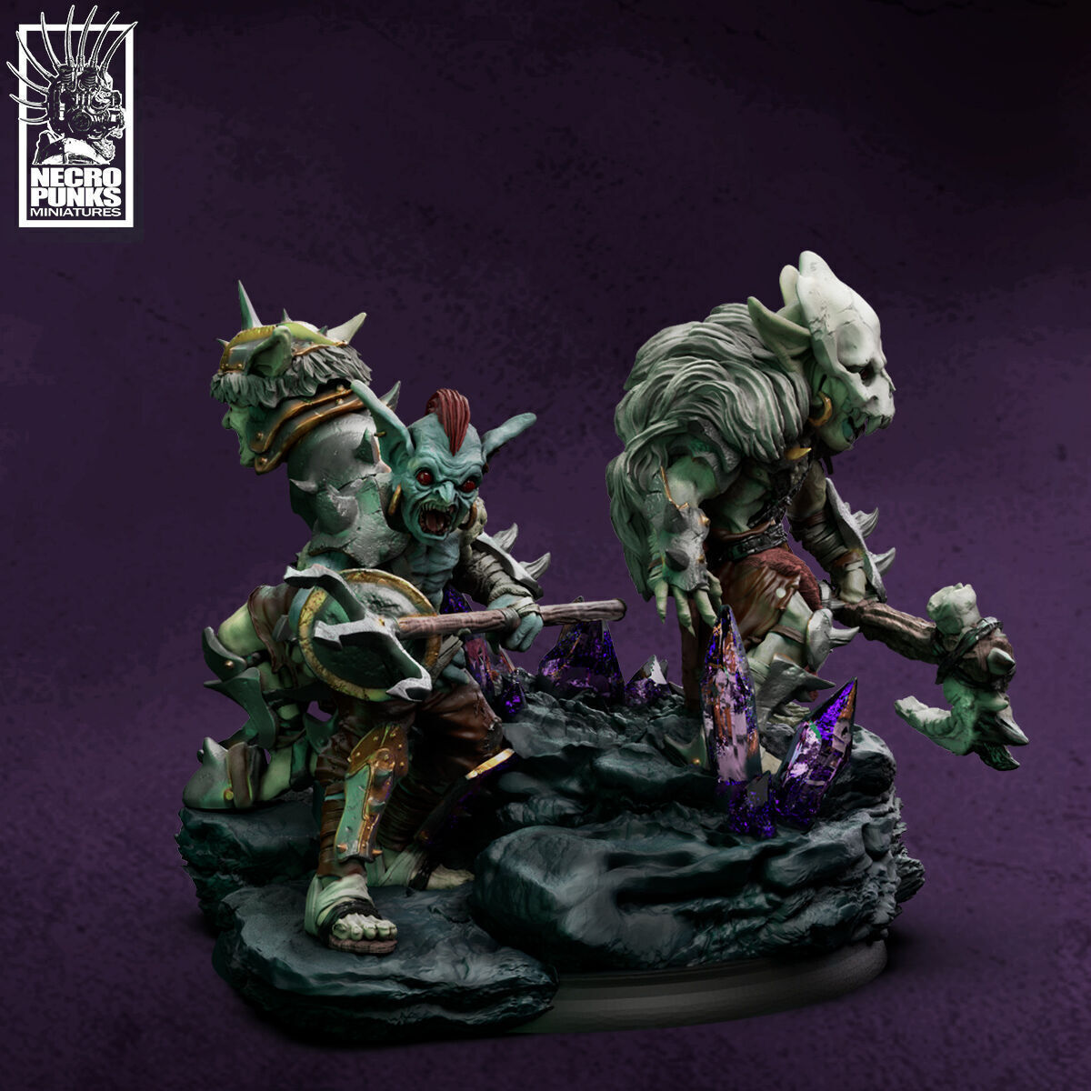 Mine War part 1 - Goblin Attack Characters 3D print model_7