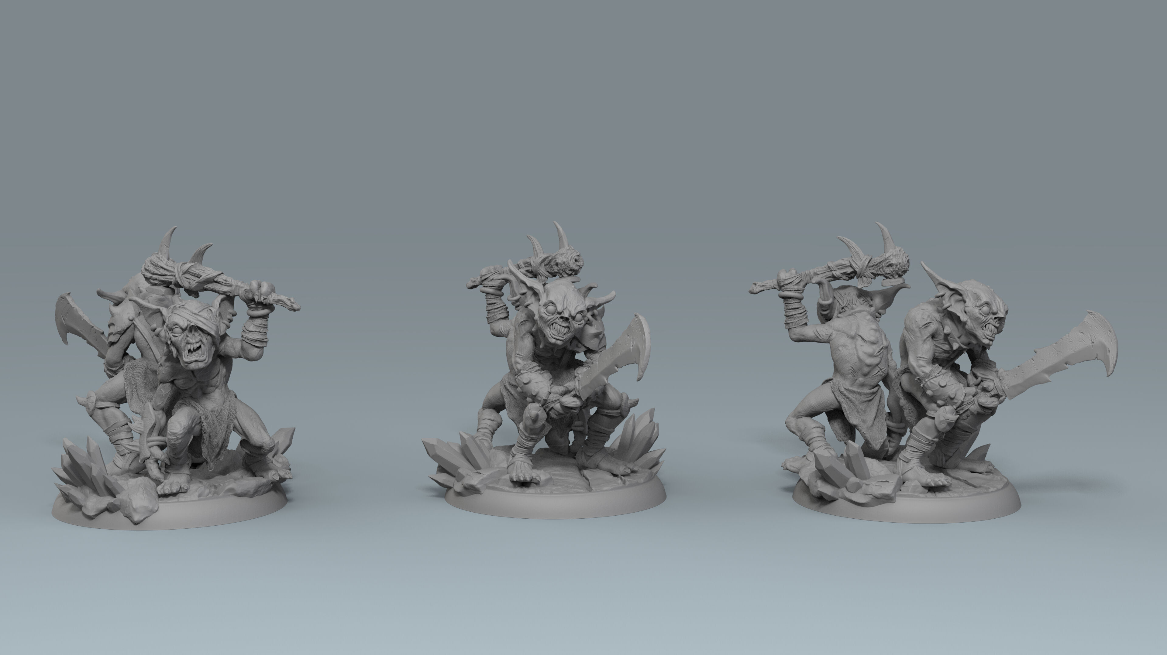 Mine War part 1 - Goblin Attack Characters 3D print model_26