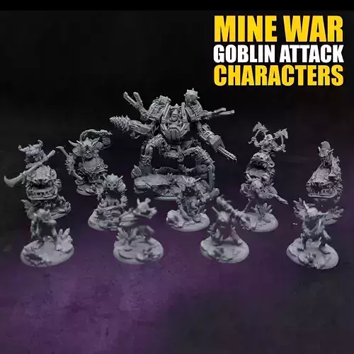 Mine War part 1 - Goblin Attack Characters