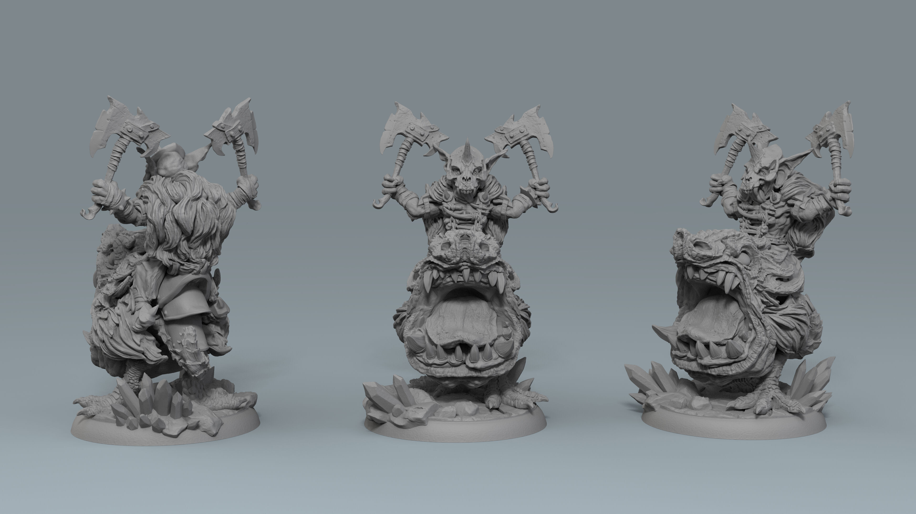 Mine War part 1 - Goblin Attack Characters 3D print model_18