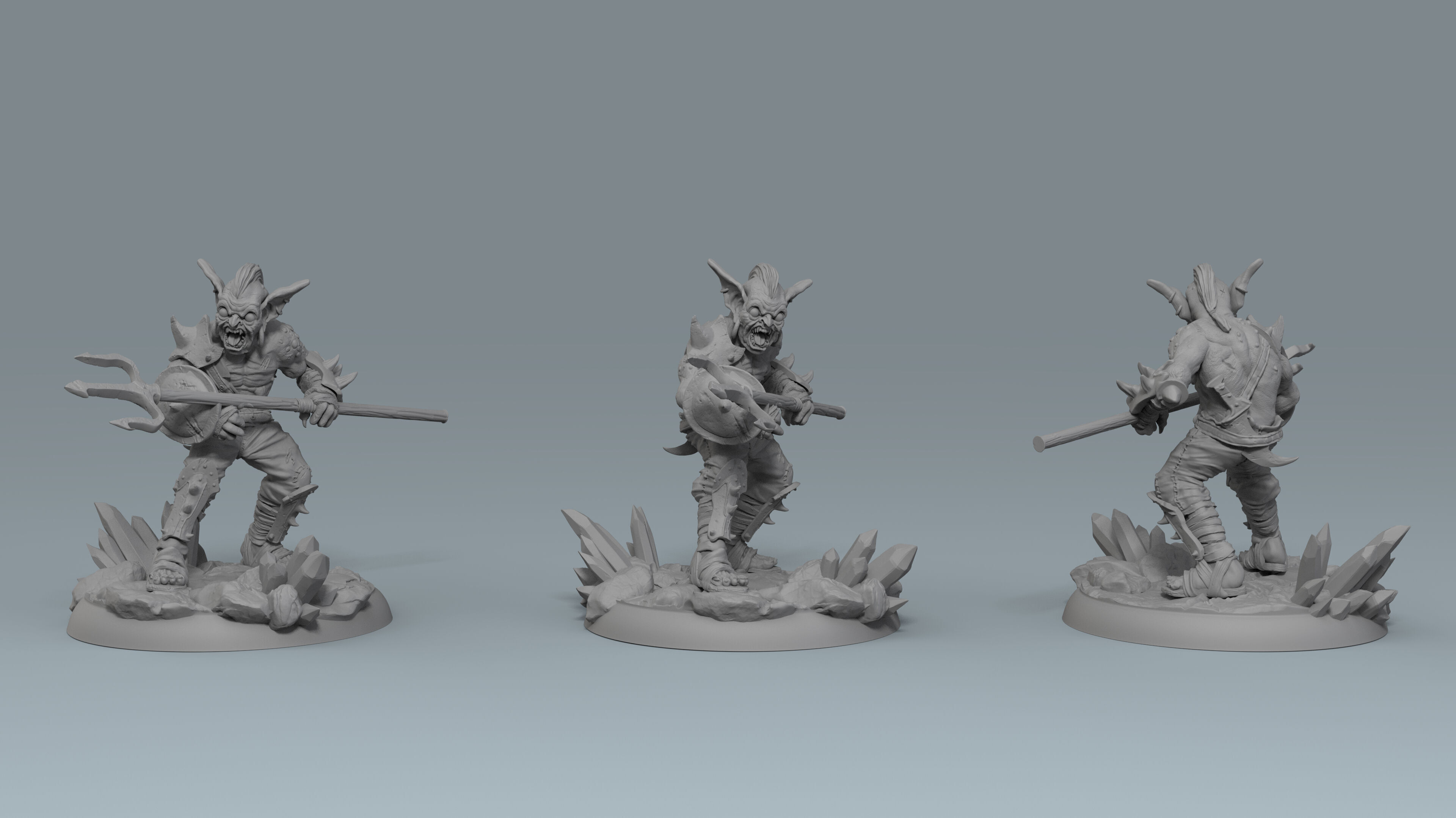 Mine War part 1 - Goblin Attack Characters 3D print model_23