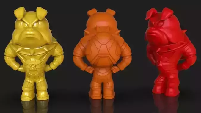 Pitbull 3D Model for 3D Printing  3D print model