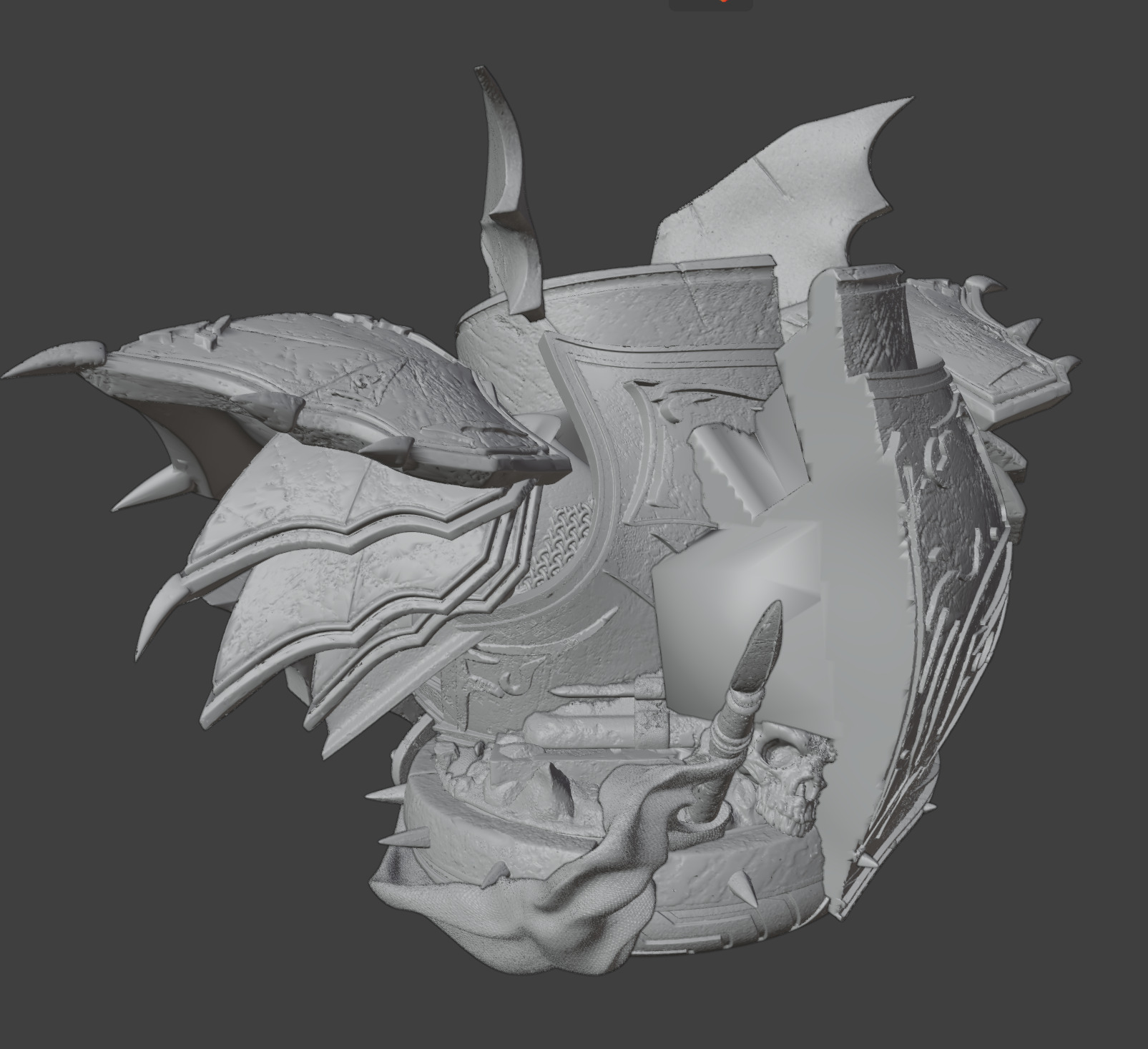 Merciless Bust 3D STL model for 3d printing 3D print model_3