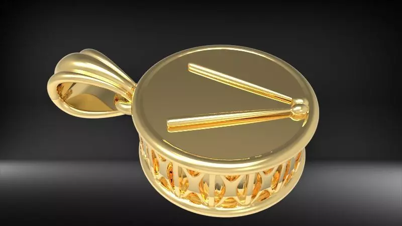 drum pendant 3D print model