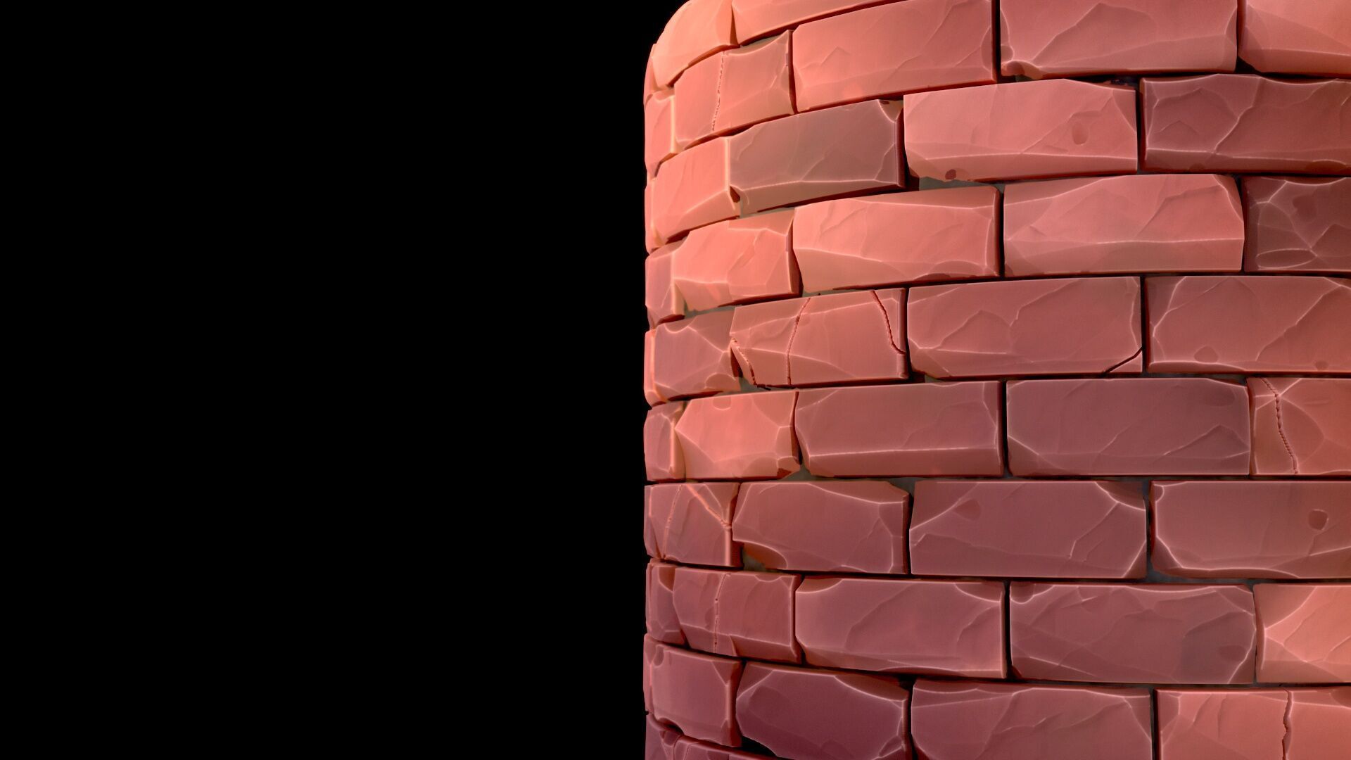 Texture Brick Wall Stylized Substance PBR material and textures VR / AR ...