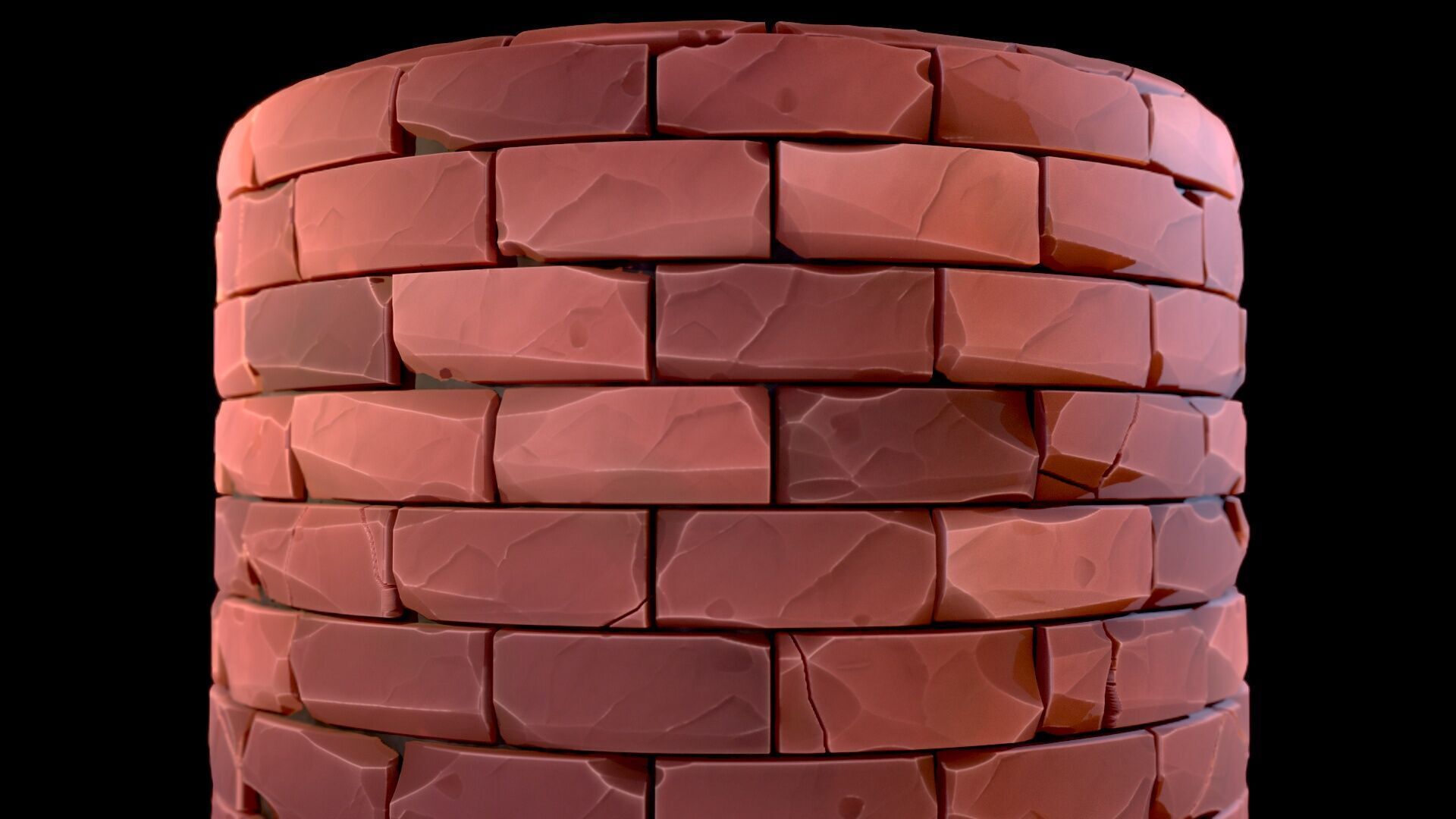Texture Brick Wall Stylized Substance PBR material and textures VR / AR ...