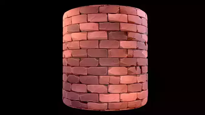 Brick Wall Stylized Substance PBR material and textures Texture
