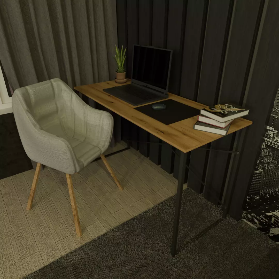 Desk Art in Head Line Ascet Free 3D model