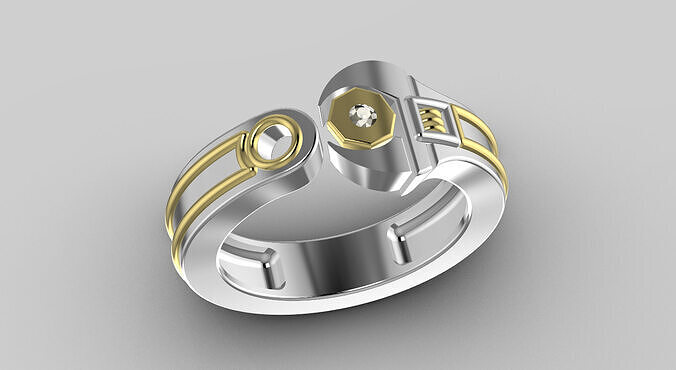 man ring 3D print model