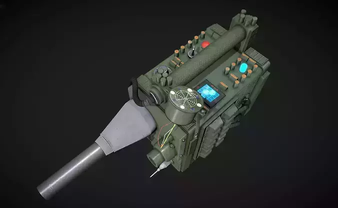 Alien Motion Scanner Low-poly 3D model