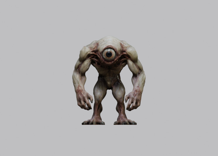 3D Cyclops Guardian 3D model_3