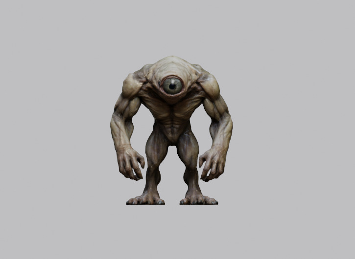 3D Cyclops Guardian 3D model_4